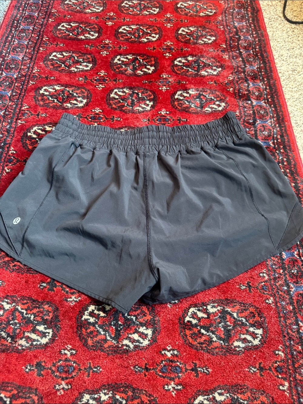 lululemon athletica Black Women's Running Shorts with Elastic Waistband